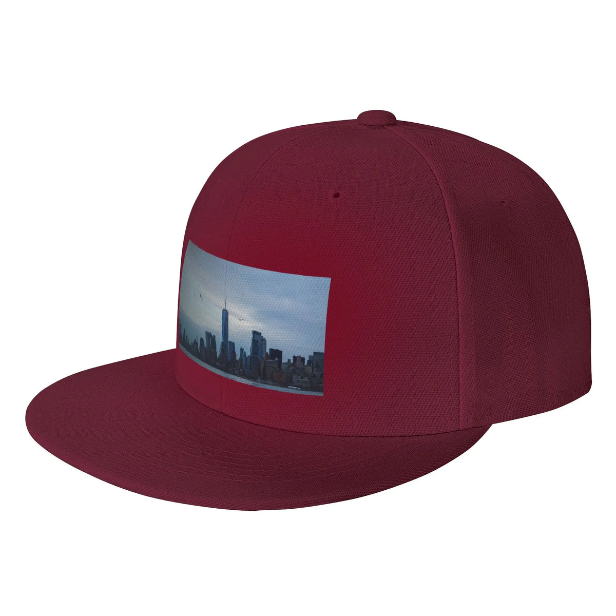 New York Skyline Girlish Style Flat Brim Snapback Cap