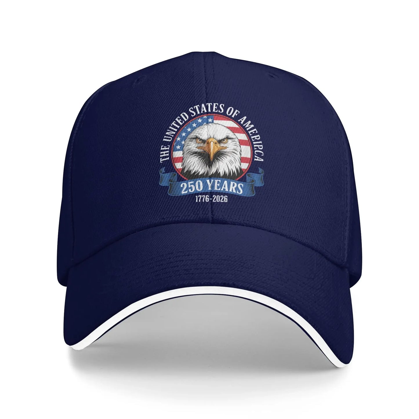 Happy 4th July 250 Years America Pride Patriotic Baseball Cap