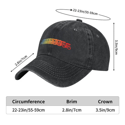 Pure Color Faster Women’s Moto Dad Baseball Cap Hat