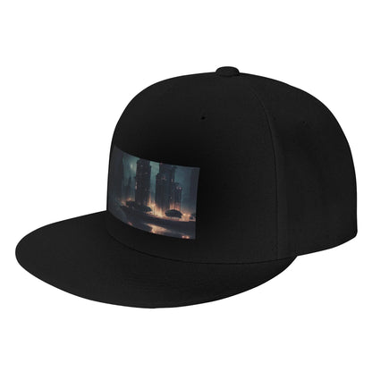Night City Fashion Visor Snapback Cap