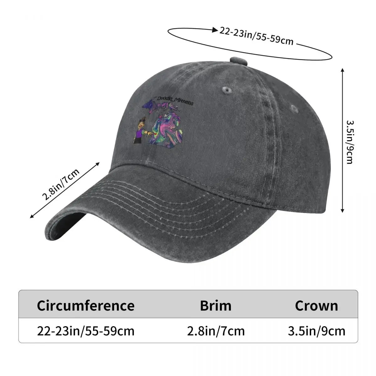 Doodle Mittens Promotional Logo Baseball Cap