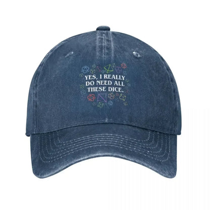 Dungeon And Dragon Dice Vintage Baseball Cap