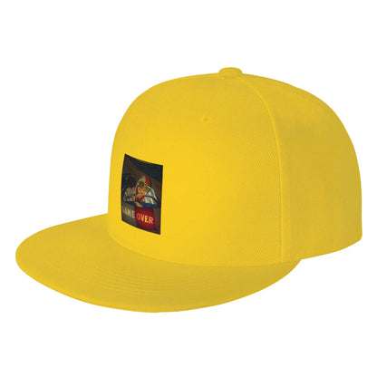 70s Pinball Game Over Art Snapback Cap