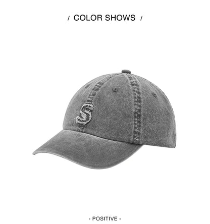 Men Washed Denim Baseball Cap Cotton