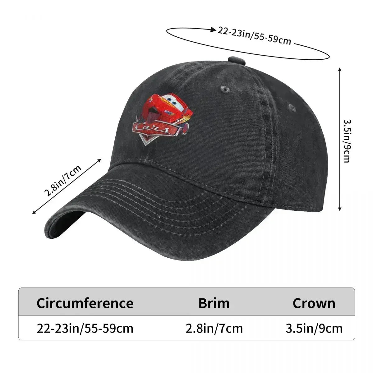 Lightning McQueen Washed Baseball Cap