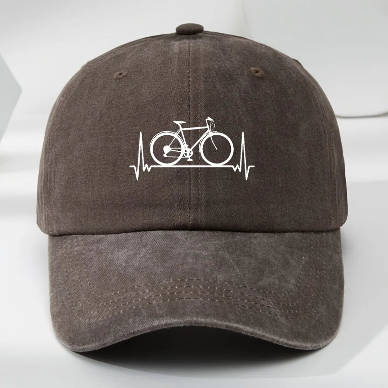 Bicycle Print Outdoor Sports Baseball Cap