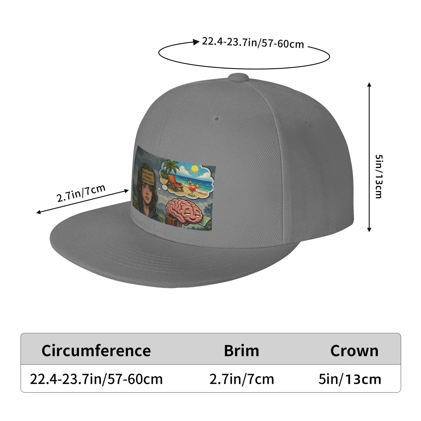 Mentally Checked Out Snapback Cap