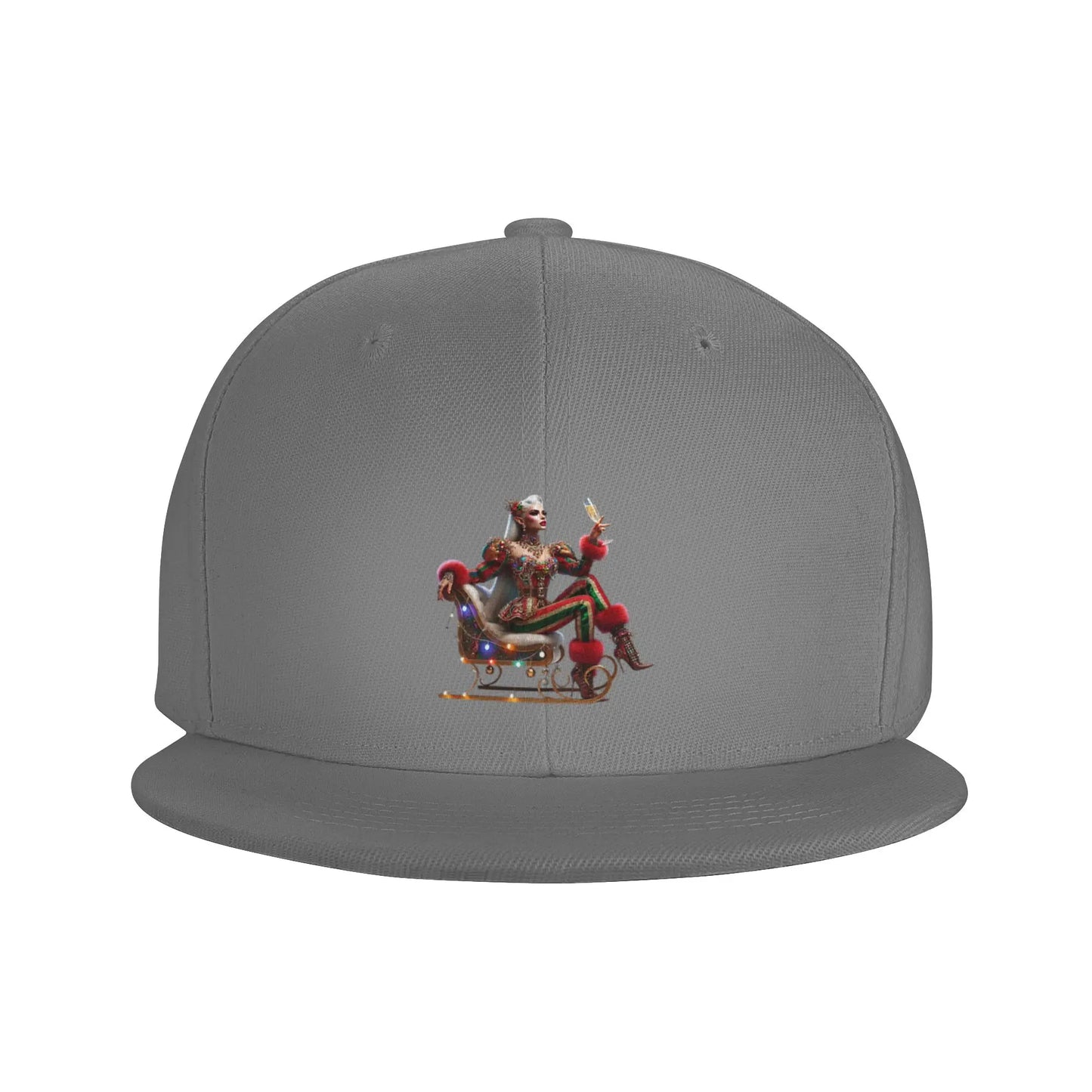 Sleigh Queen Glam Christmas Snapback Cap