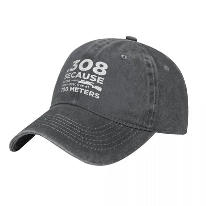 Gun Owner Graphic Denim Baseball Cap
