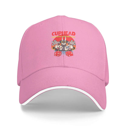 Cuphead Oh Noes Sun Baseball Cap Summer Casual