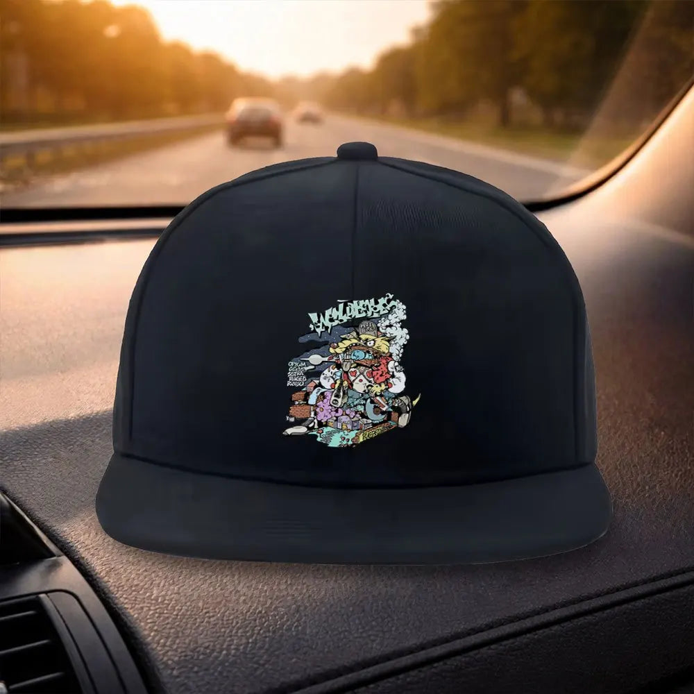 Graffiti Werewolf Snapback Cap Casual Hat
