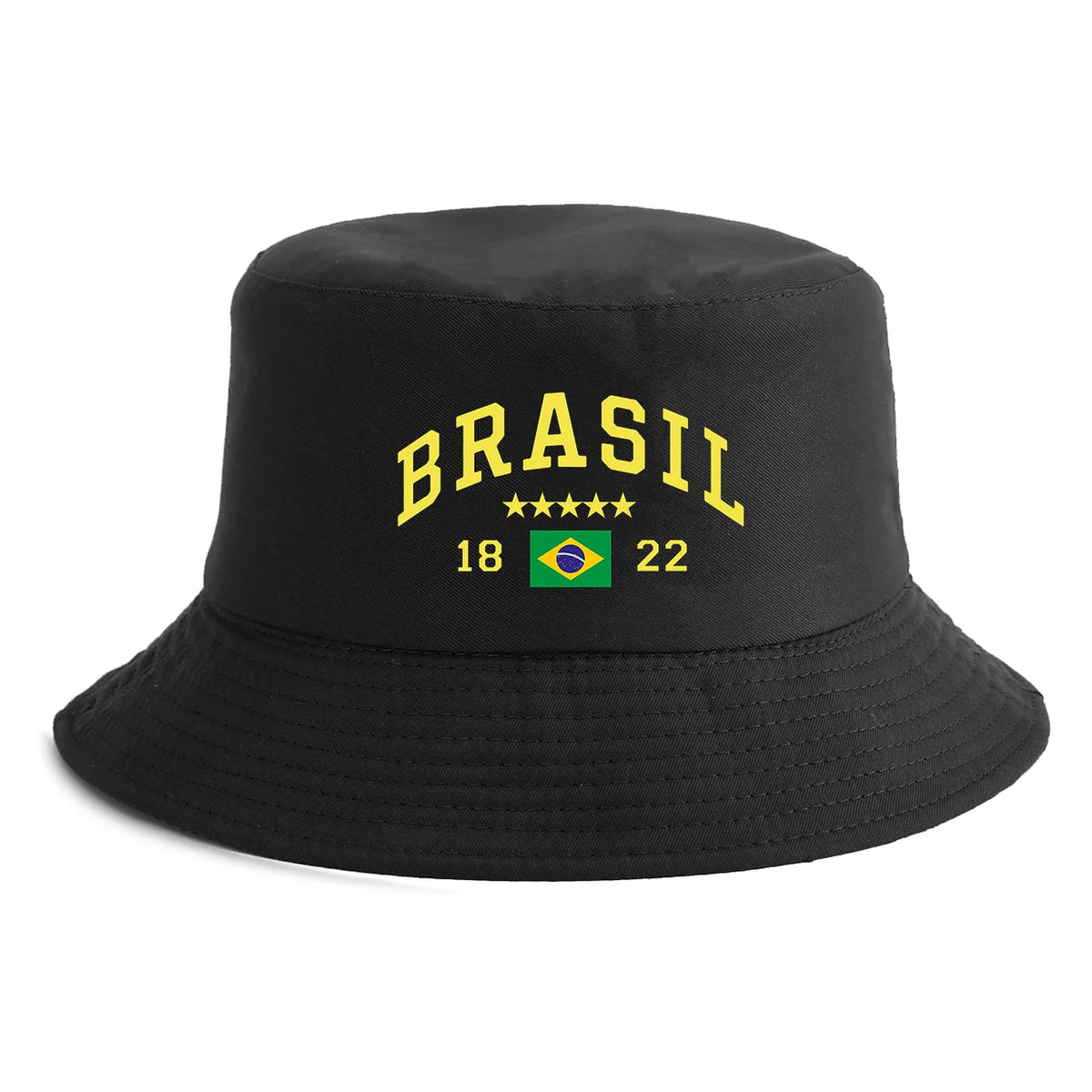 Unisex Brasil Flag Print Bucket Hat