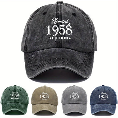 49.73 Meter Washed Letter Baseball Cap