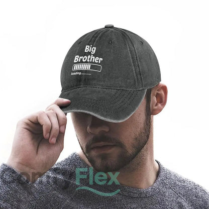 Big Brother Loading Fashion Washed Baseball Cap Hat Outdoor Activities