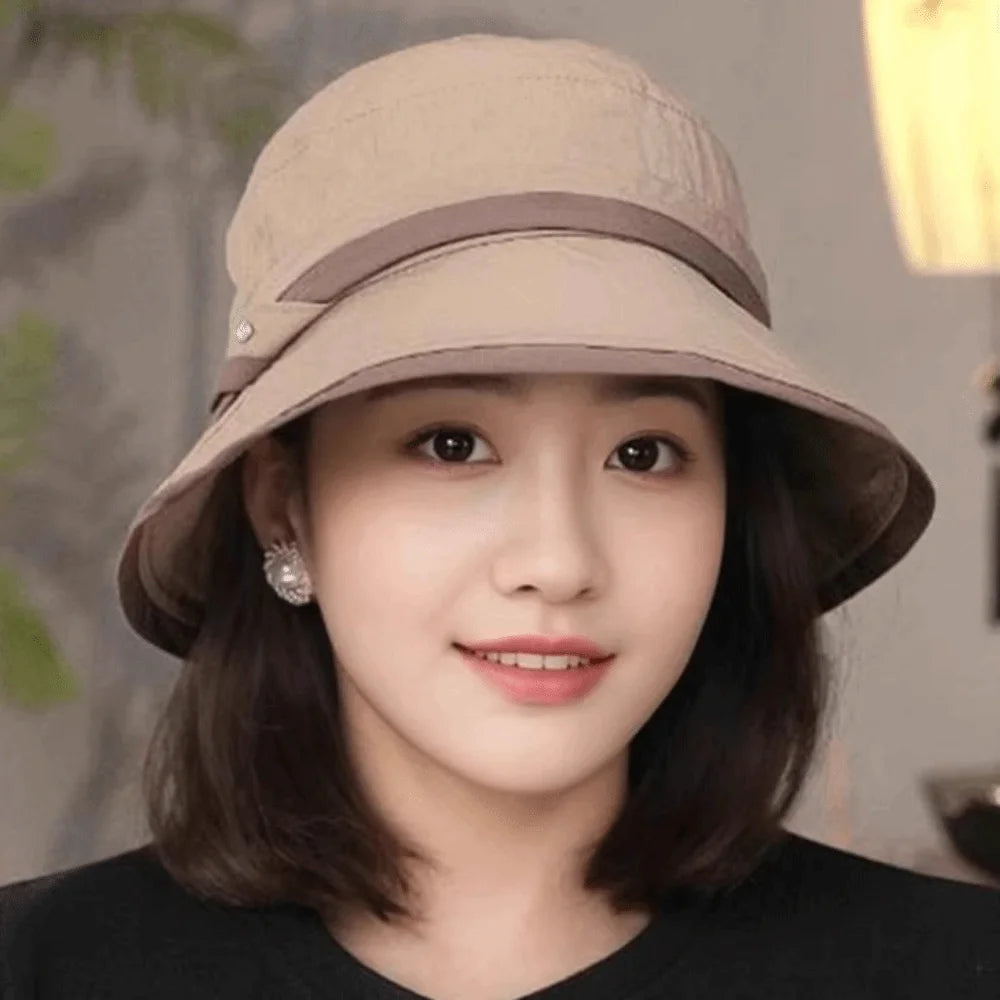 Foldable Lightweight Wide Brim Face Covering Bucket Hat