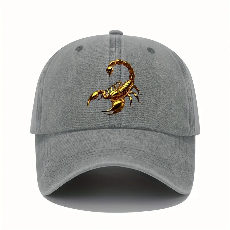 Golden Scorpion Retro Adjustable Baseball Cap