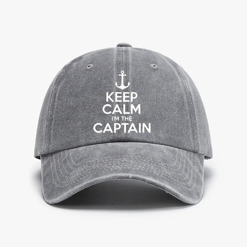 Keep Calm Captain Baseball Cap