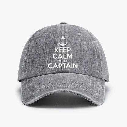 Keep Calm Captain Baseball Cap