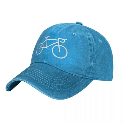 Bike Lines Denim Cycling Baseball Cap