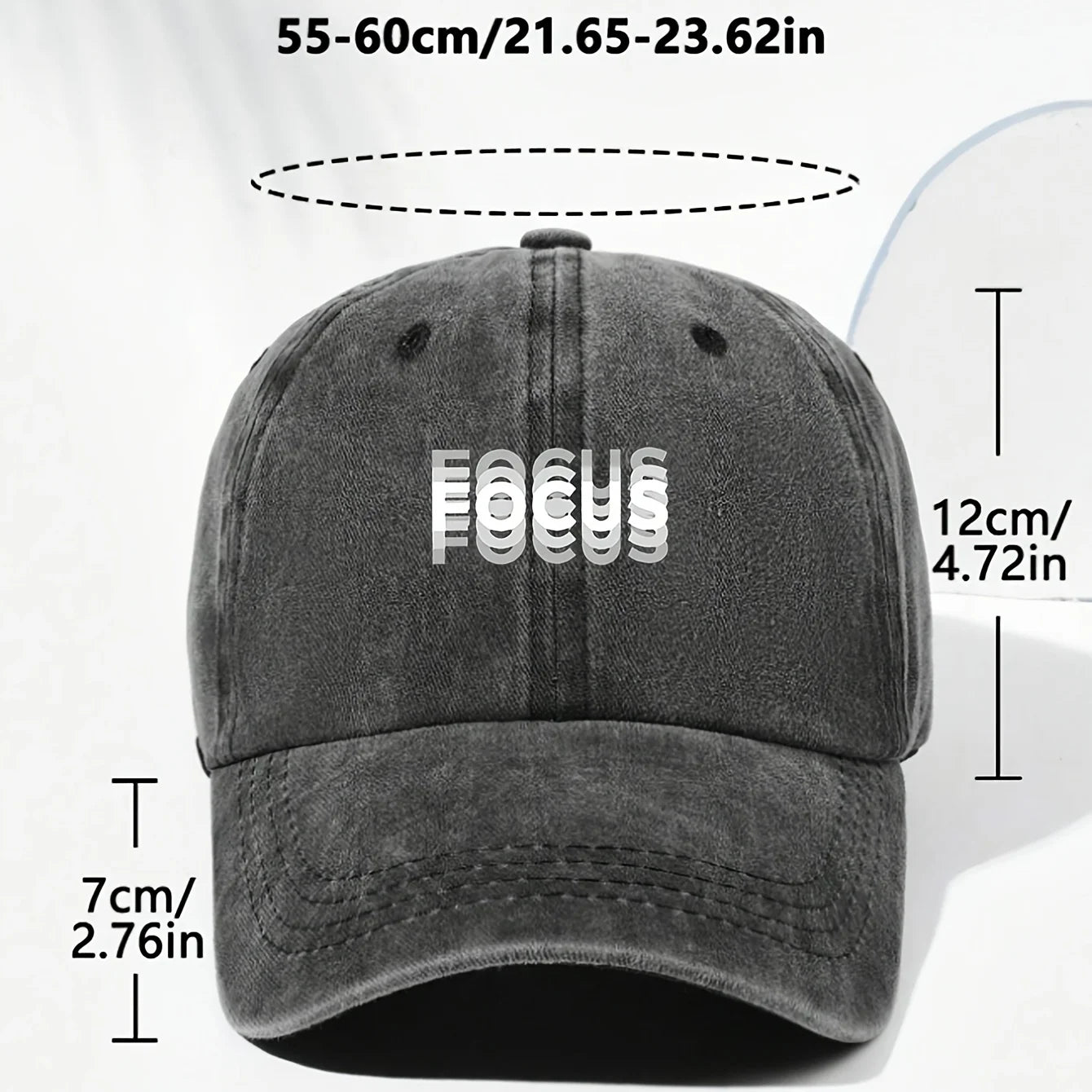 FOCUS Print Adjustable Baseball Cap