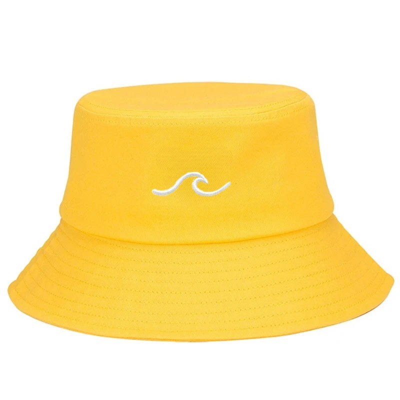 Wave Print Breathable Bucket Hat