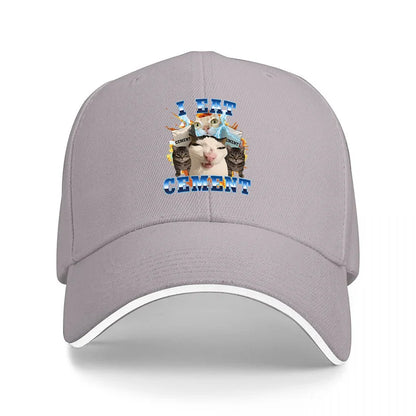 I Eat Cement Cat Baseball Cap