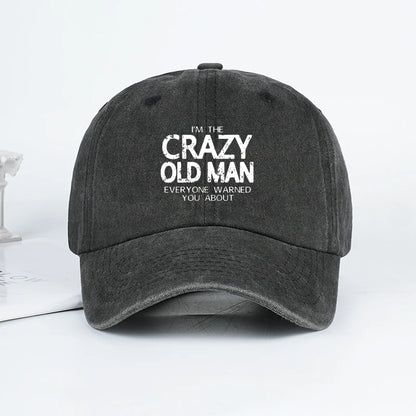 Crazy Old Man Baseball Cap
