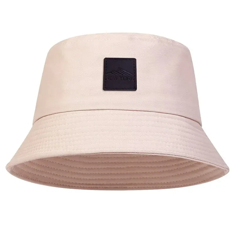 New York Leather Label Bucket Hat