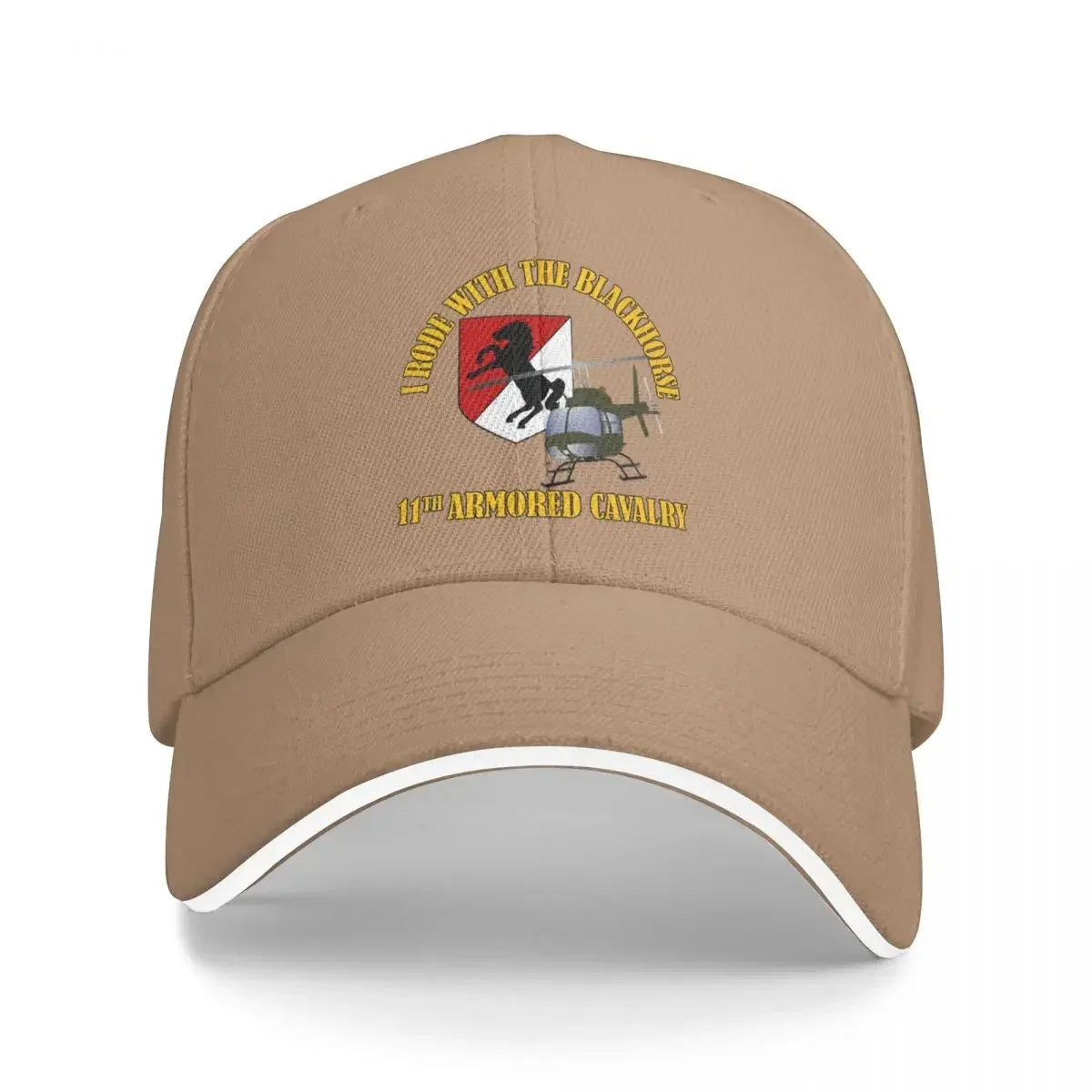 Rode With The Blackhorse OH58 Helicopter Western Fishing Baseball Cap