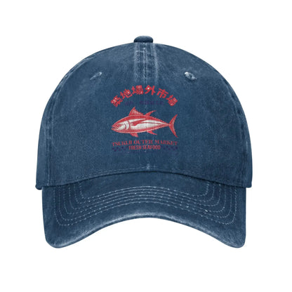 Tsukiji Market Vintage Fish Baseball Cap