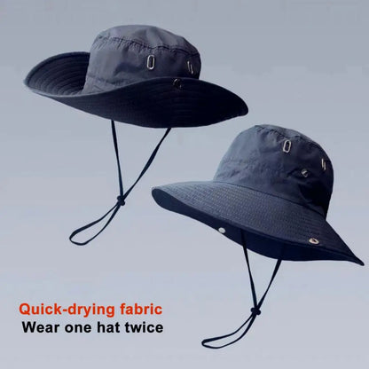 Wide Brim Breathable Quick-Dry Fishing Bucket Hat