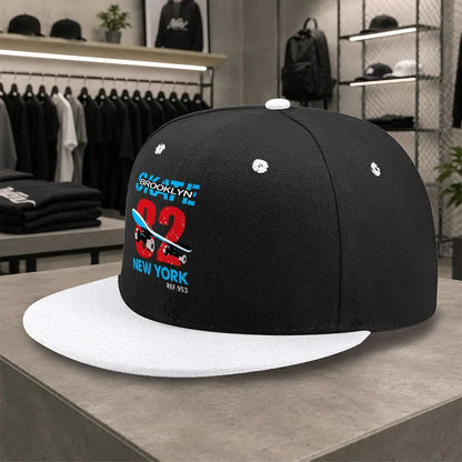New Brooklyn Skateboard Unisex Versatile Flat Brim Cap