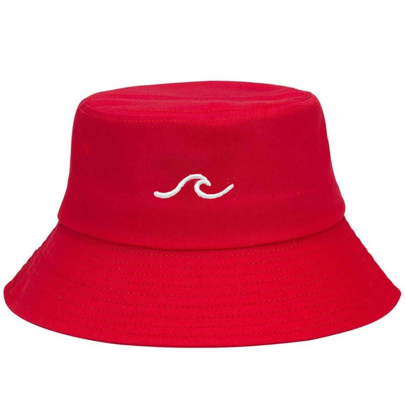 Wave Print Breathable Bucket Hat