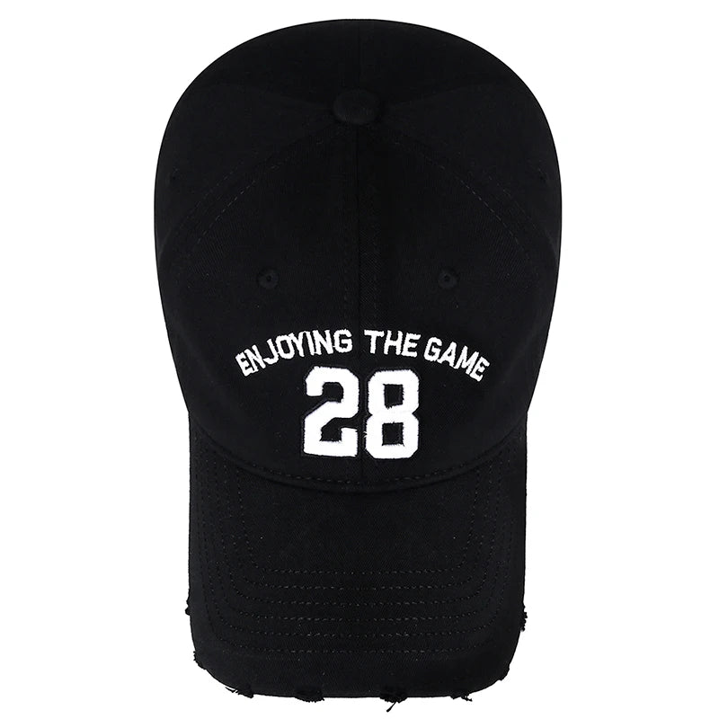 High Quality Number 28 3D Embroidery Cotton Adjustable Baseball Cap Sun Hat Trucker Caps Dad Hat