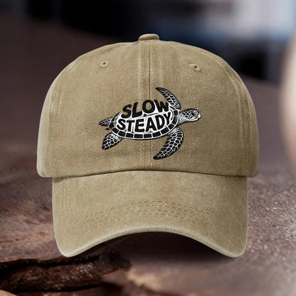 Slow Steady Sea Turtle Baseball Cap