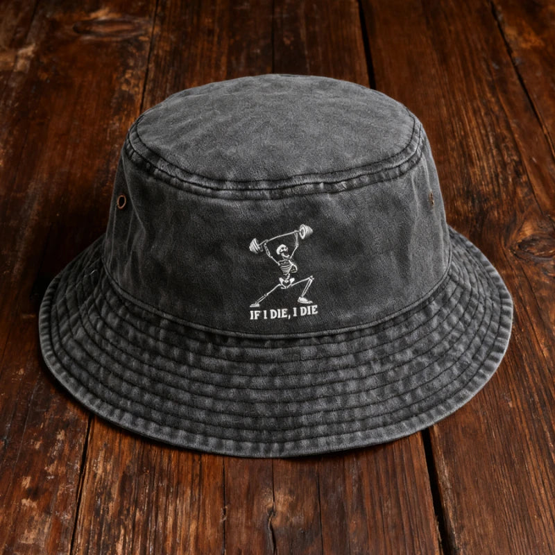 Fitness Cotton Washed Bucket Hat Vintage Fishing Hat