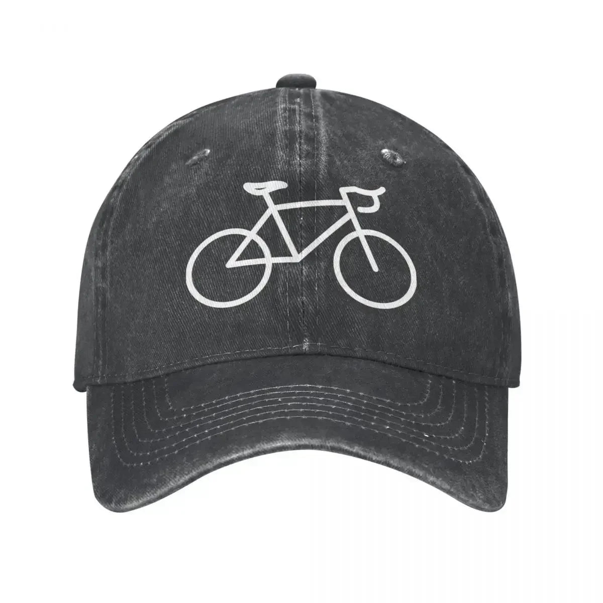 Bike Lines Denim Cycling Baseball Cap