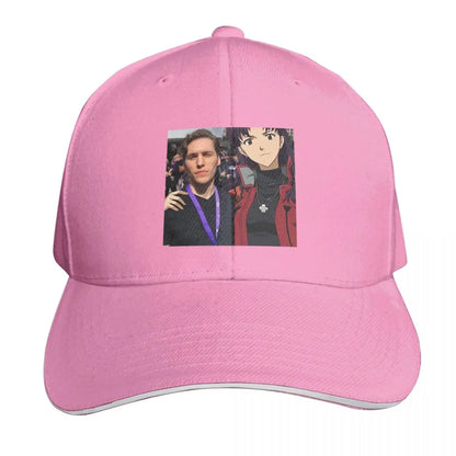 Jerma And Misato Embroidered Vintage Baseball Cap
