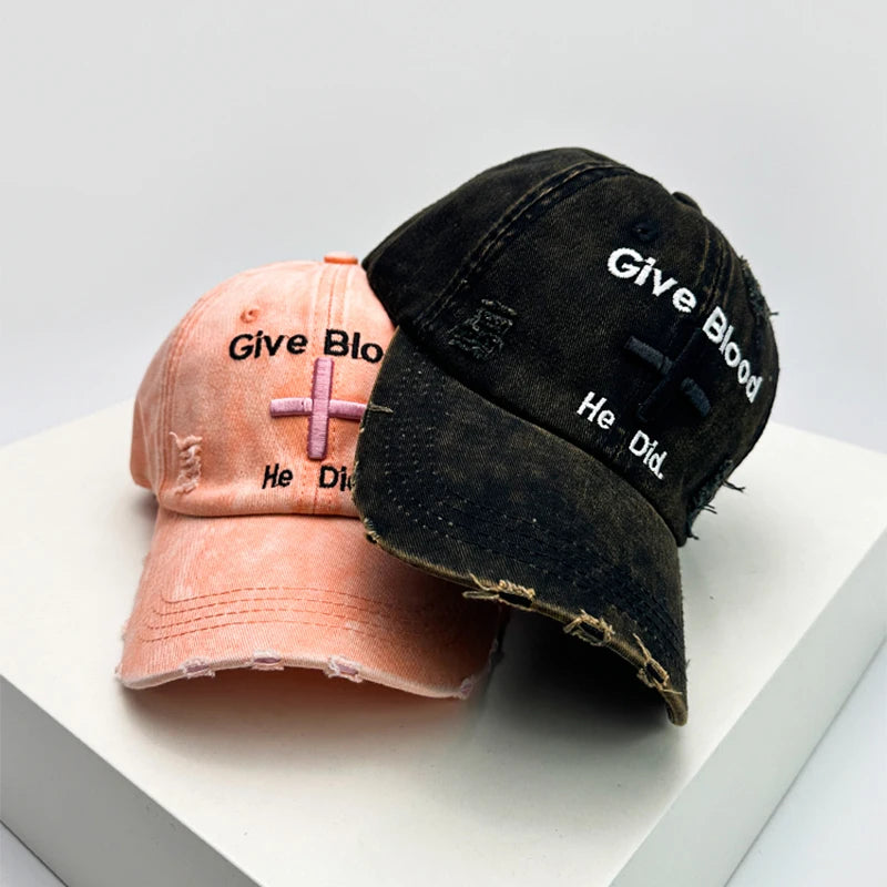 New Unisex Letter Embroidery American Vintage Baseball Hats