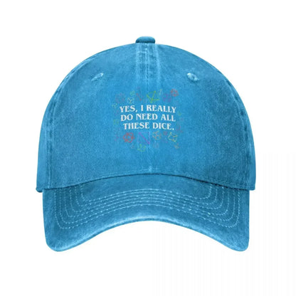 Dungeon And Dragon Dice Vintage Baseball Cap