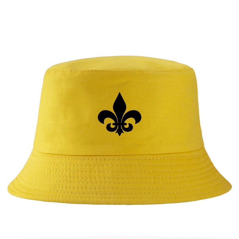 Fleur De Lis Cotton Bucket Hat