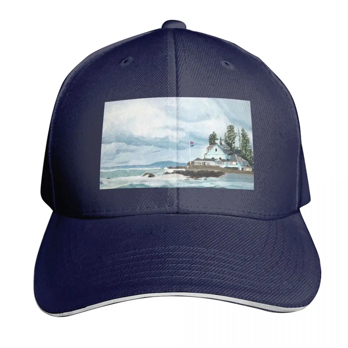 Kennebunk Maine Vintage Retro Embroidered Baseball Cap