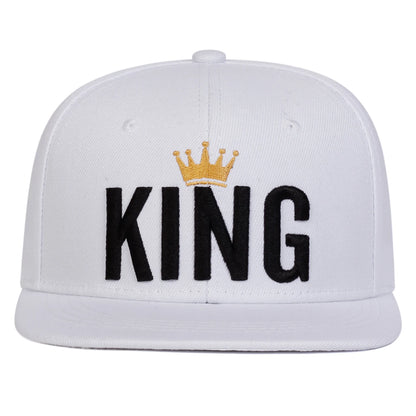 King Crown Embroidered Hip-Hop Snapback Cap