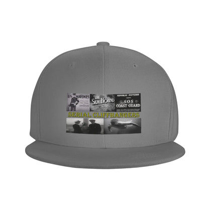 Serial Cliffhangers Flat Brim Vintage Snapback Cap