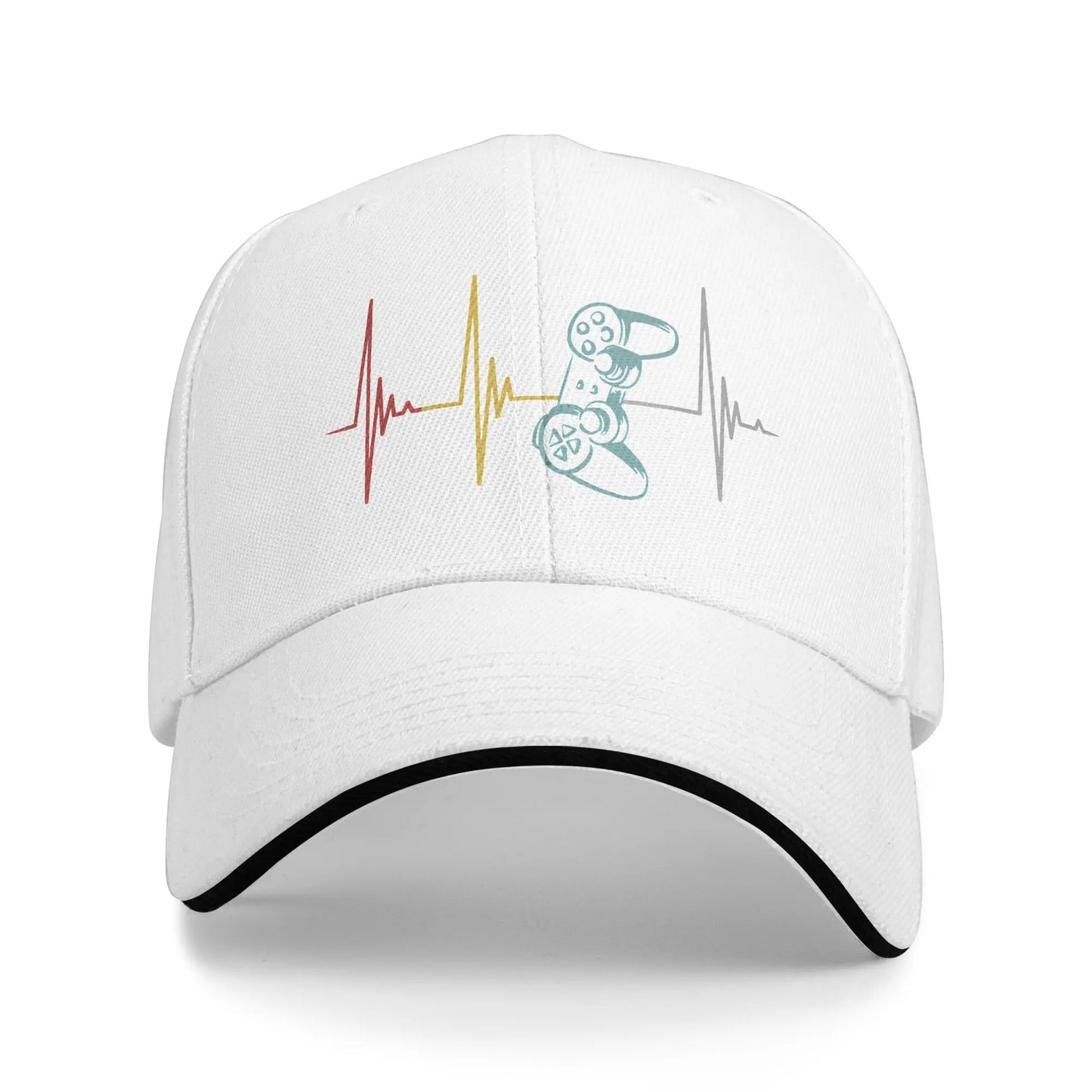 Gamer Controller Heartbeat Trucker Baseball Cap