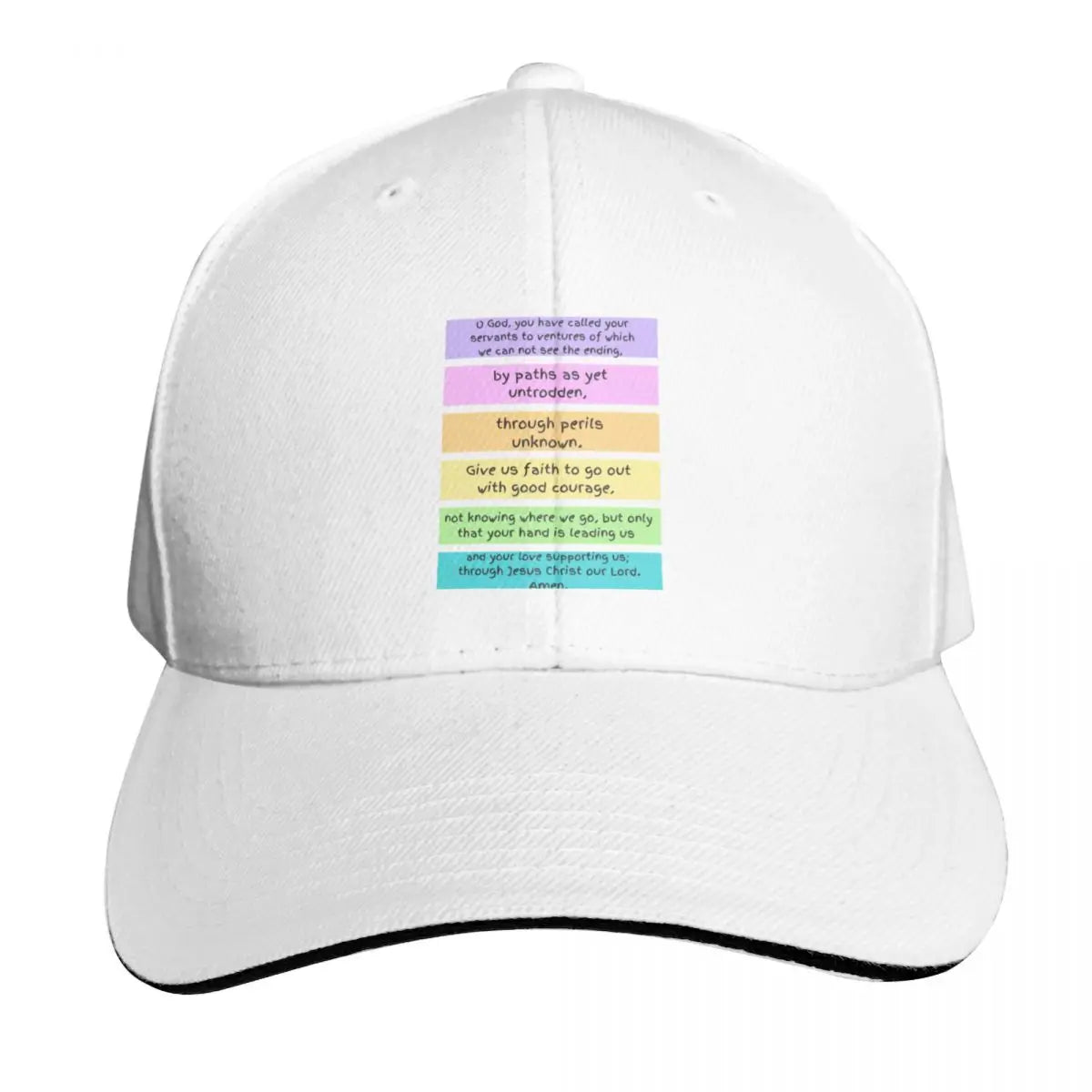 Prayer Of Good Courage Cotton Twill Snapback Baseball Cap