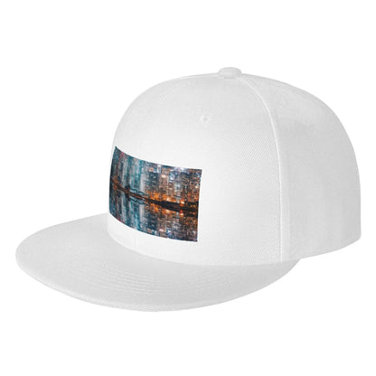 City Lights Ocean Reflection Snapback Cap
