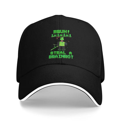 Bruh Ketupat Kepat Funny Brainrot Steal Baseball Caps