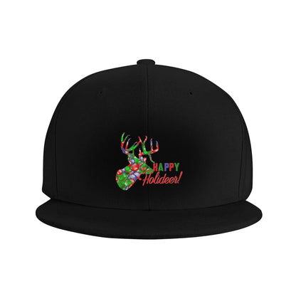Christmas Deer Hunting Snapback Cap