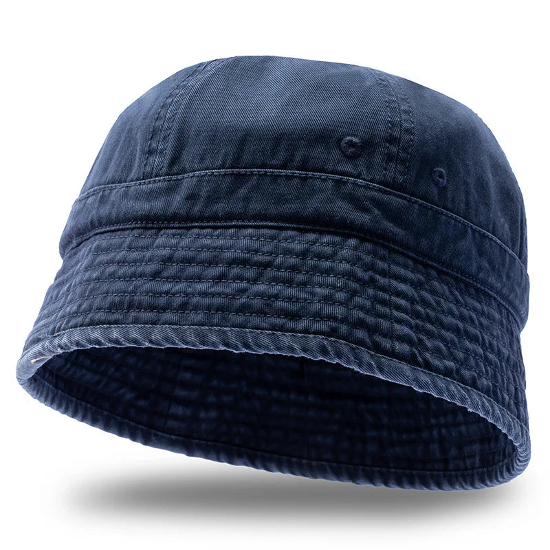 Washed Cotton Short Brim Bucket Hat